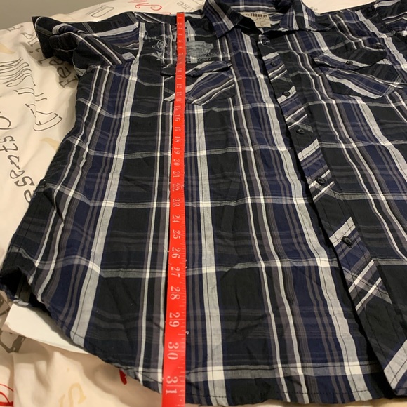 2 NWT XXL Machine short sleeve button up plaid shirts - Picture 7 of 16